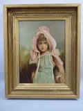 The Harvest Queen' oil on canvas, monogrammed, titled and dated 1891 verso, approximately 53.5cm x 49.5cm (repair to canvas) by Charles Sillem Lidderdale, 1891, oil on canvas, sold May 2016