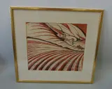 'Plough', linocut in colours, signed, titled and numbered 18/60 to top by Sybil Andrews, linocut, sold May 2016