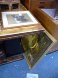 to include C Adrian oil on canvas, Shepherd in landscape, D Todd, Seascape print, Joan Fielden Collie dog, etc (4) by Pictures And Prints, oil on canvas, sold May 2016