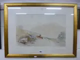 In Glencoe' watercolour, inscribed and monogrammed lower right and dated 1848, 30.5cm x 47cm, Christies stock No.313C on old frame by Thomas Miles Richardson, 1848, watercolour, sold Mar 2016