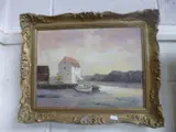 The Tide Mill, Woodbridge, oil on canvas, signed bottom right, approximately 29.5cm by Phyllis Morgans, oil on canvas, sold Mar 2016