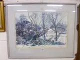 watercolour, landscape, signed and dated 11 December 1967 bottom by Reginald G. Haggar, watercolour, sold Mar 2016