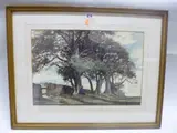 20th Century, Breezy Hill Top, watercolour, signed bottom left, approximately 32.5cm by Adrian Hill, watercolour, sold Mar 2016