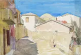 Nauplia by Hubert Arthur Finney, 1961, watercolour, offered Jun 2016