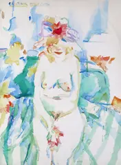 Untitled by Philip Sutton, Watercolour, sold Jun 2016