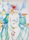 Untitled by Philip Sutton, Watercolour, sold Jun 2016