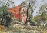 House in Corfu by John S. Goodall, Watercolour with bodycolour, sold Jun 2016