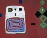 Untitled by Henry Cliffe, Gouache, unframed, sold Jun 2016