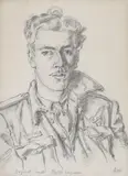 Sergeant Smith, Flight Engineer Signed and titled Pencil 25.5 x 18cm Provenance: Professor Rodney Fitch C.B.E by Allan Gwynne-Jones, Pencil, sold Jun 2016