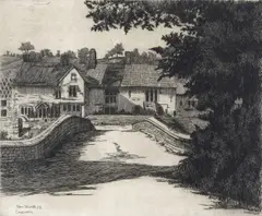 Old Inn, Croscombe, Somerset Signed, titled and dated 72 in the plate Etching 18 x 22cm Provenance: Professor Rodney Fitch C.B.E by Edwin Edwards, Etching, sold Jun 2016