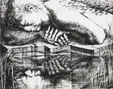 Narcissus Numbered 14/75 Etching, unframed 14 x 17.5cm by Michael Ayrton, Etching, unframed, offered Jun 2016