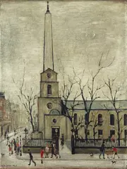 Untitled by L. S. Lowry, lithograph, offered Jun 2016