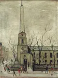 Untitled by L. S. Lowry, lithograph, offered Jun 2016