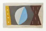 Abstract by Breon O'Casey, acrylic on paper, sold Apr 2016