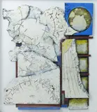 Untitled abstract by Roy Walker, oil, sold Apr 2016