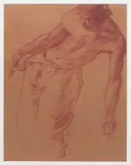 Man Pulling Net by Frank Brangwyn, drawing, offered Apr 2016