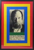 Peter Blake Retrospective, City Art Gallery Bristol 1969 a silk-screen printed poster, with portrait of Peter Blake by Ugo Mulas, framed 75.5 x 50.5cm by Peter Blake, print (other), sold Apr 2016