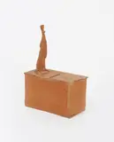 Standing figure on a plinth by Mo Jupp, sculpture, sold Apr 2016