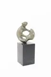 Playing Time, patinated bronze on black marble base signed J Hordyk, titled in bronze 41cm by Jacob Hordijk, bronze, sold Apr 2016
