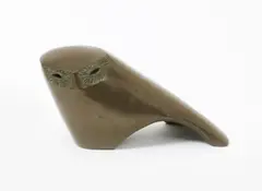 A bronzed model of a stylised owl by Rosemary Wren, sculpture, sold Apr 2016