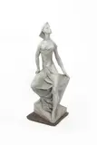 Resting Woman, 1963 a fibreglass sculpture, on shallow wooden base signed and dated in the casting 93cm by Thomas Bayliss Huxley-Jones, sculpture, sold Apr 2016