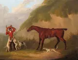 Hunting Scenes A set of four All signed and dated 1804 All oil on canvas Each 37 x 47cm; 14½ x 18½in ++All relined, good restored condition by John Nost Sartorius, 1804, oil on canvas, sold Mar 2016