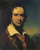 Self portrait as a brigand Signed and dated 1850 Oil on canvas 57 x 48cm; 22½ x 19in by William Daniels, 1850, Oil on canvas, sold Mar 2016