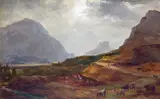 View of Borrowdale at Castle Crag by Ramsay Richard Reinagle, Oil on canvas laid on board, sold Mar 2016