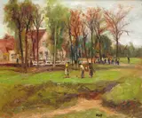 Scene de Golf Signed Oil on canvas 46 x 55cm; 18 x 21¾in Provenance: No by Marcel Dyf, Oil on canvas, offered Mar 2016