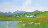 Carbost, Skye, Scotland Signed, and dated ‘91 Oil on canvas 71 x 114cm; 28 x 45in ++Some light craquelure in sky, good condition by John Mathison, Oil on canvas, sold Mar 2016