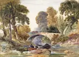 An old bridge, Lanarkshire Watercolour 19 x 27cm; 7½ x 10½in Provenance: Hewson & Forster, Sheffield ++A little fading, good condition by William Leighton Leitch, Watercolour, offered Mar 2016