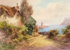 Road to Belstone, Nr by Thomas Mortimer, watercolour, offered Mar 2016