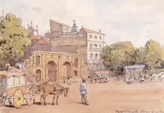 Porte d’Auguste, Nimes Titled and dated 6 May 1897 Watercolour over pencil 12 x 17.25cm; 4¾ x 6¾in ++One or two minor blemishes, good condition by John Lewis Roget, Watercolour over pencil, offered Mar 2016