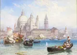 Venice Signed with a monogram Watercolour 12.25 x 17.5cm; 4¾ x 7in ++Good condition by Myles Birket Foster, Watercolour, sold Mar 2016