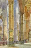 Westminster Abbey looking North West from near Poet’s Corner Signed and dated 1916 Watercolour 76 x 49.5cm; 30 x 19½in ++Good condition by Thomas Matthews Rooke, 1916, Watercolour, offered Mar 2016