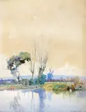 Untitled by Frederick George Cotman, 1889, Watercolour, sold Mar 2016