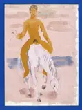 Horse and Rider Signed Watercolour with bodycolour in a painted frame 37 x 26.5cm; 14½ x 10½in Provenance: Christie’s, 2nd December 2004, Lot 33 by Duncan Grant, Watercolour with bodycolour in a painted frame, sold Mar 2016