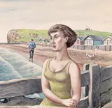The end of Summer; Himbleton by Norman Neasom, 1961, watercolour, sold Mar 2016