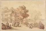 The passage boat Pen by Thomas Rowlandson, Pen, ink and wash, sold Mar 2016