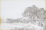 The Canal and the Quay, Topsham, Exeter Two, both pen by John White Abbott, ink and wash, sold Mar 2016