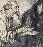 A collection of 17 drawings mainly illustrations to the by Edmund Joseph Sullivan, Pen and ink, mounted, unframed Various sizes, sold Mar 2016