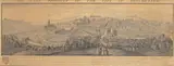 The East Prospect of the City of Winchester Engraving, 1st edition published 1736 31 x 80cm; 12¼ x 31½in ++Paper discoloured, a few marks and blemishes by Samuel & Nathaniel Buck, Engraving, offered Mar 2016