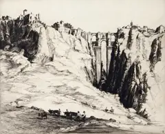 The Roman Bridge by Sidney Tushingham, print (other), offered Mar 2016