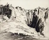 The Roman Bridge by Sidney Tushingham, print (other), offered Mar 2016