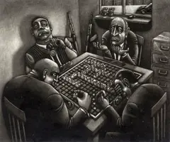 Fluffy Signed by Martin Langford, Mezzotint, sold Mar 2016