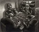 Fluffy Signed by Martin Langford, Mezzotint, sold Mar 2016