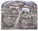 Goût de Grenouille Signed by Graham Clarke, Etching with aquatint, sold Mar 2016