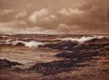 Untitled by James William Stamper, oil on board, offered Mar 2016