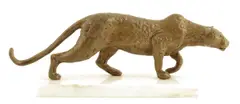 DAVID WYNNE 1995 5/6' to the inner back right leg, on a white marble plinth, 29.2cm long by David Wynne, bronze, sold Jan 2016