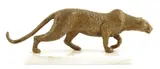 DAVID WYNNE 1995 5/6' to the inner back right leg, on a white marble plinth, 29.2cm long by David Wynne, bronze, sold Jan 2016